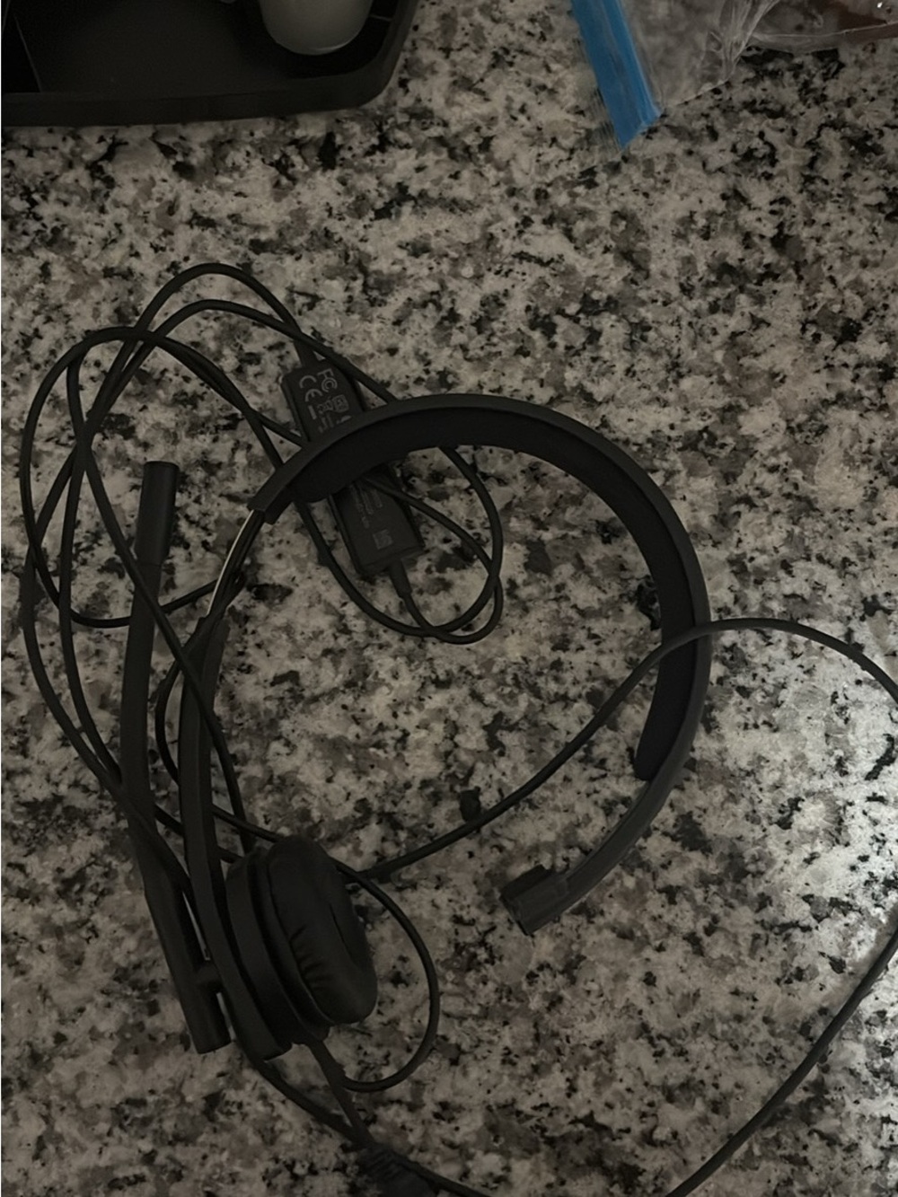 Wired Black Logitech Over-Ear Headset with Mic